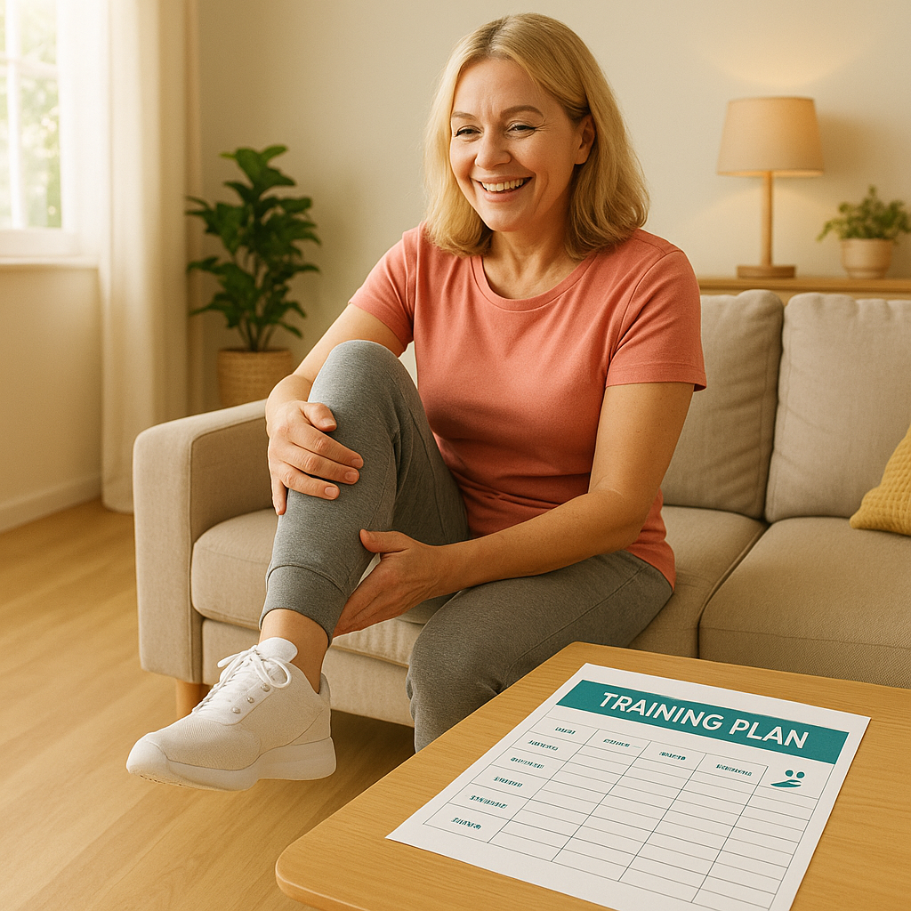 Patient trainiert zu Hause